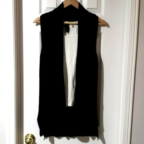 🌈3/$15 FOREVER21 SHAWL SWEATER VEST - Picture 2 of 2